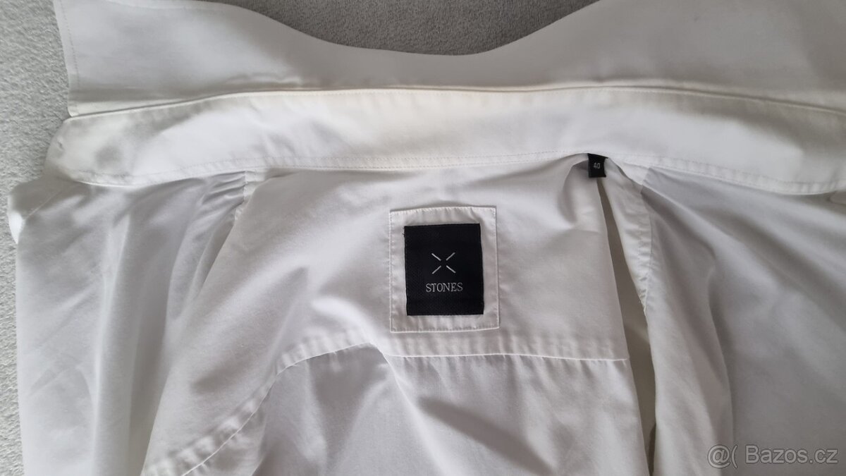 Pánská bíla košile zn. Stones- velk. 40 - 2