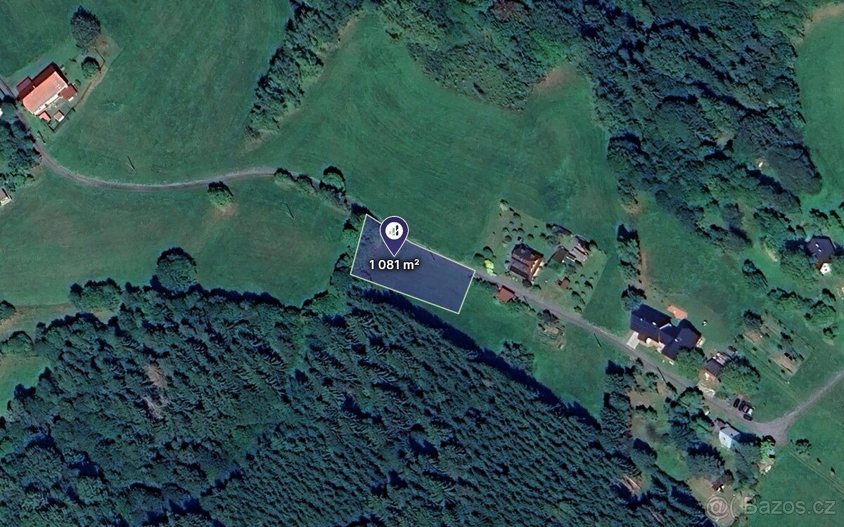 Prodej podílu 1/2 louky 1 605 m², Cotkytle - 2