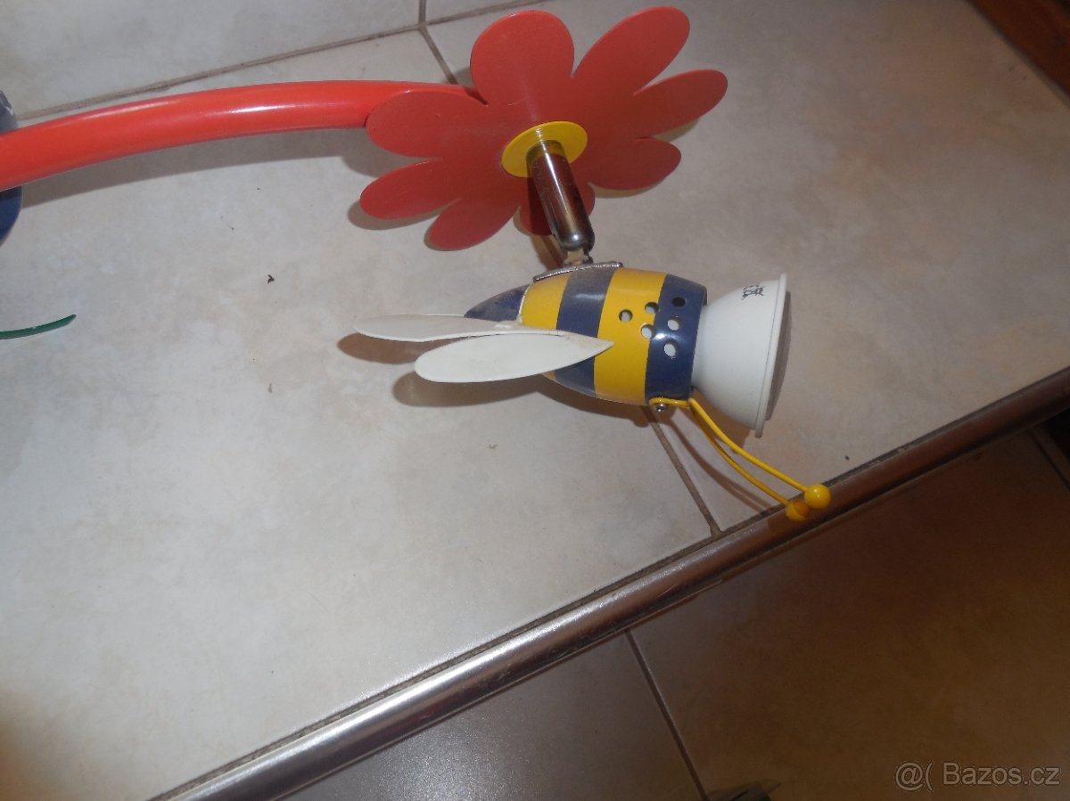 Dětský lustr 70 cm včelka, motýlek a beruška - 2