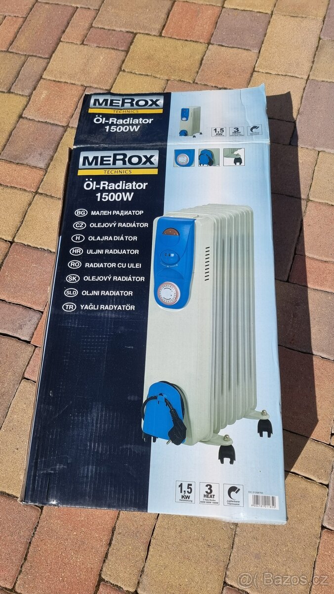 Elektrický olejový radiátor žebrový - 2