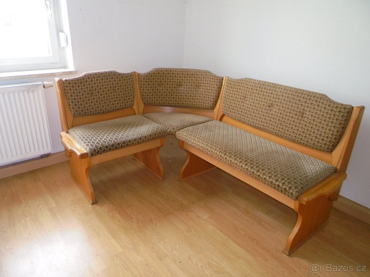 kuchynská, rohová lavice, čalouněná - 2