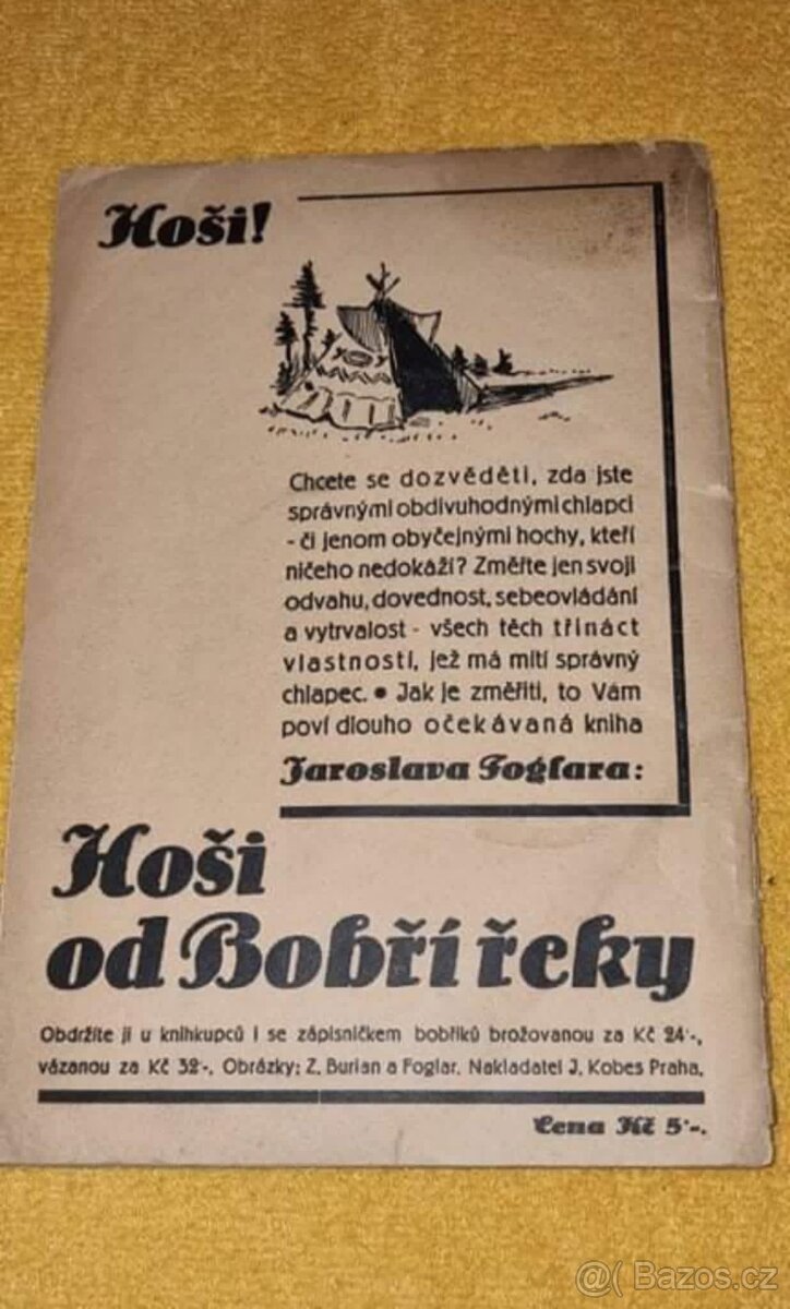 Koupím knihu Mládež a armáda od Josefa Hrušky z roku 1937 - 2