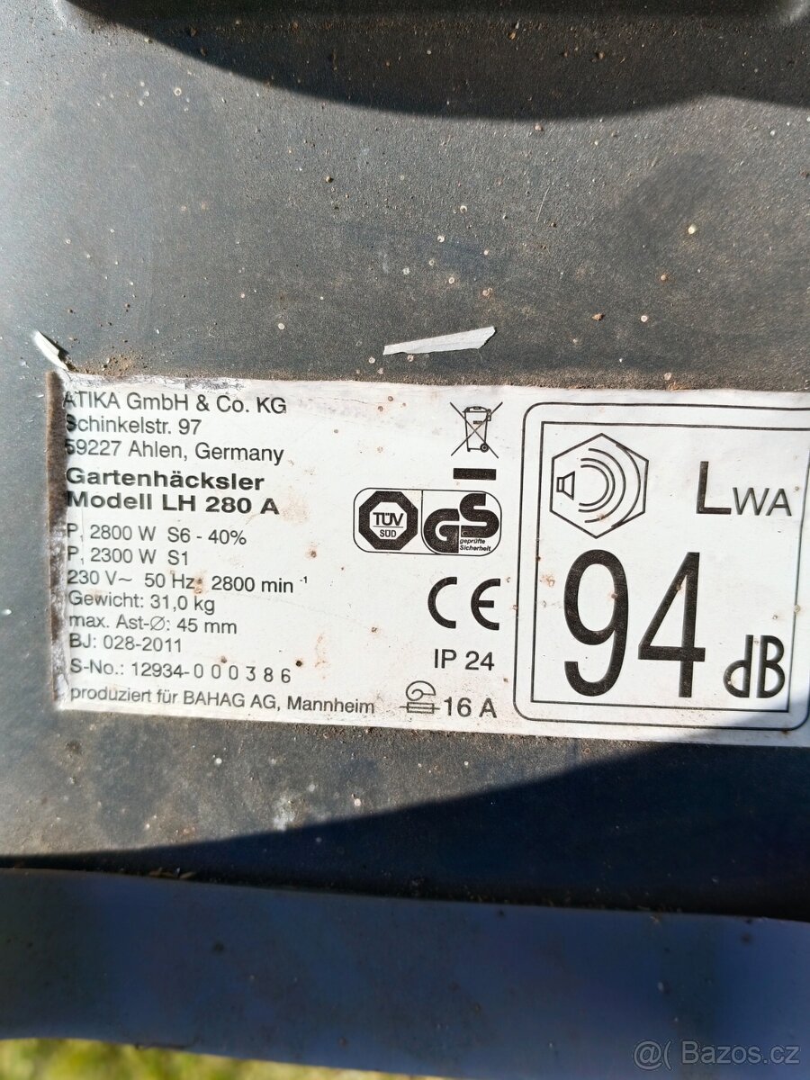 Drtič zahradního odpadu - 2