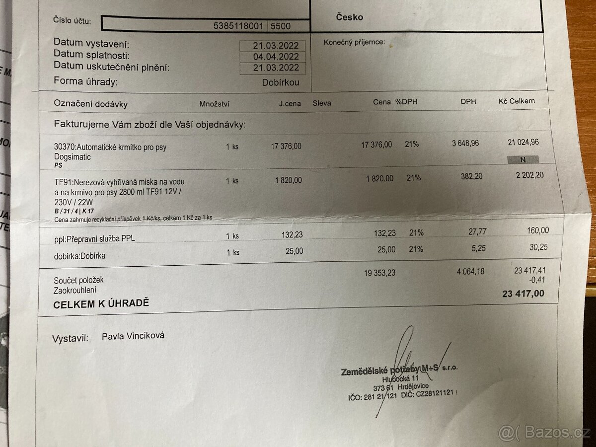 Automatické krmítko pro psy - 2