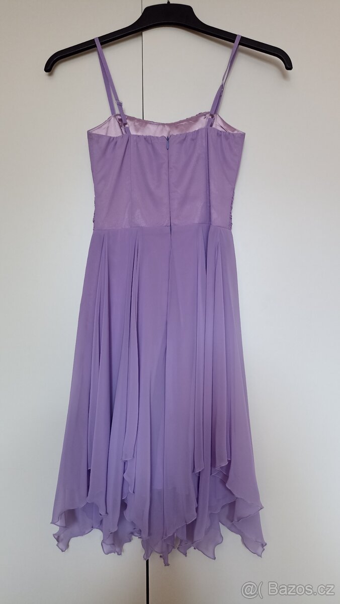 Světle fialové plesové šaty E.L. vel.32/XXS - 2