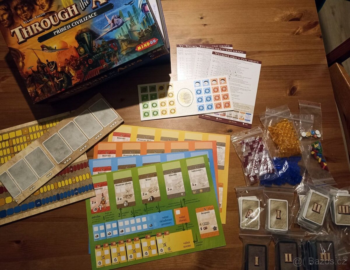 Through the ages - desková hra - KOMPLETNÍ původní vydání - 2
