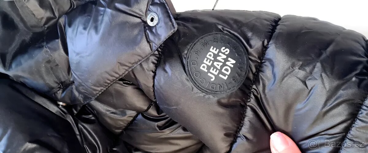 Pepe Jeans kabat vel M černý,nový s visackou - 2