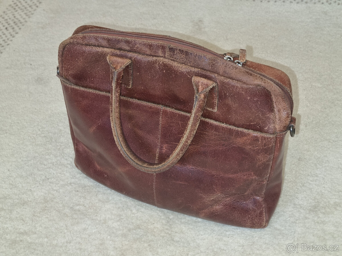 Kožená pánská taška (brašna) nejen na notebook - 2