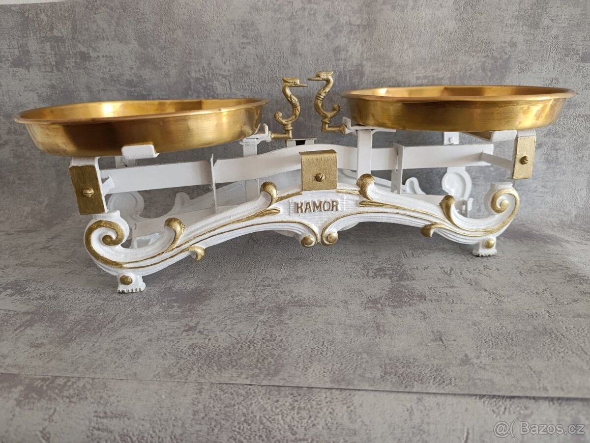 Staré 5kg dvoumiskové váhy KAMOR po renovaci - 2