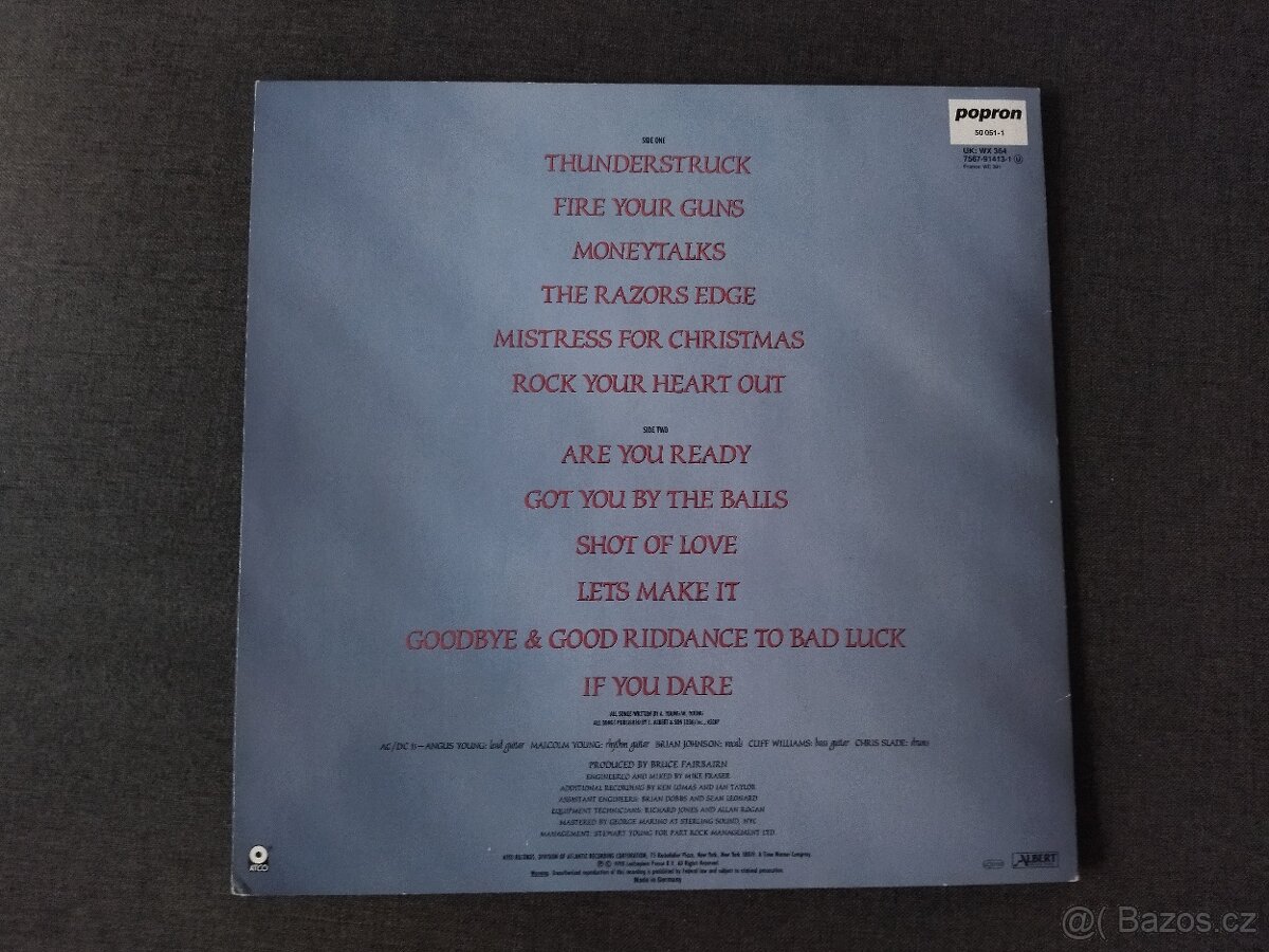 LP - AC/DC - The Razors Edge - 7567-91413-1 - 2