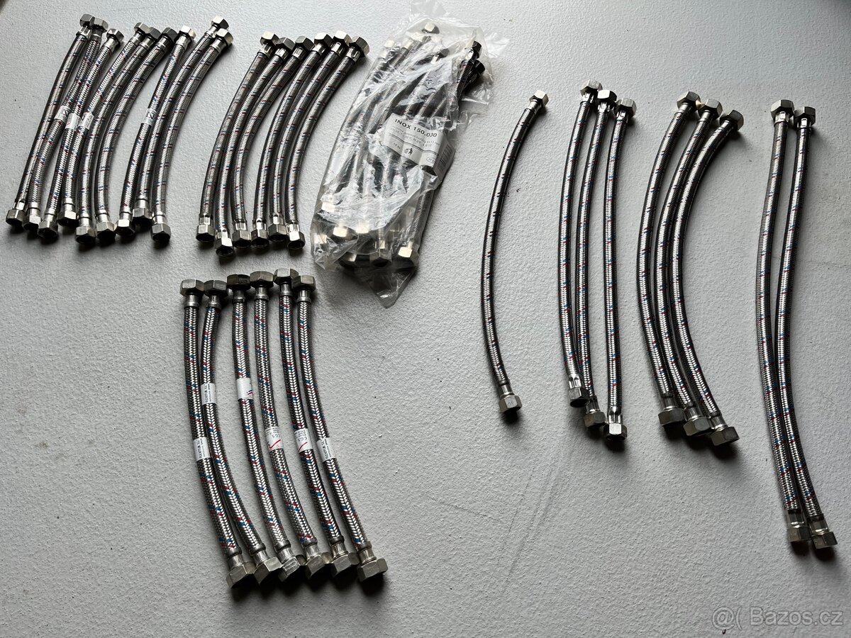 40 x pancerove hadicky na vodu nerez flex - 2