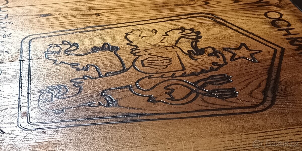 Stará dřevěná cedule Moravský Kras z 80let, RARE - 2