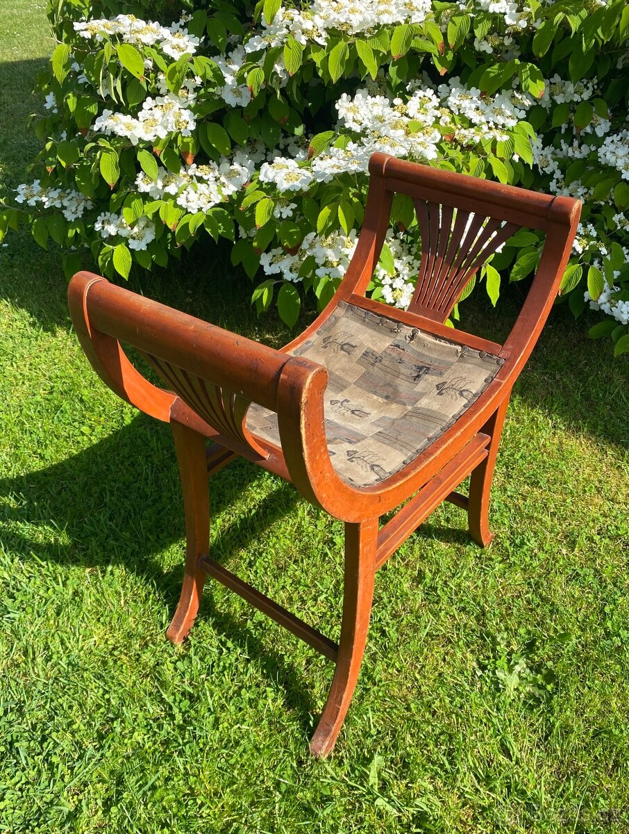 Secesní gondolová stolička, Gebrüder Thonet, Vídeň - 2