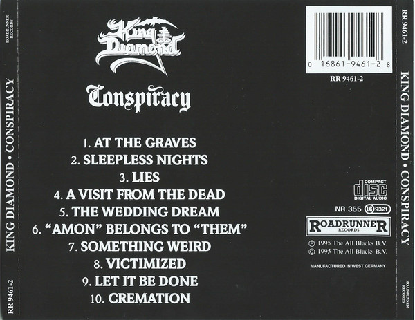 cd King Diamond – Conspiracy 1989 - 2