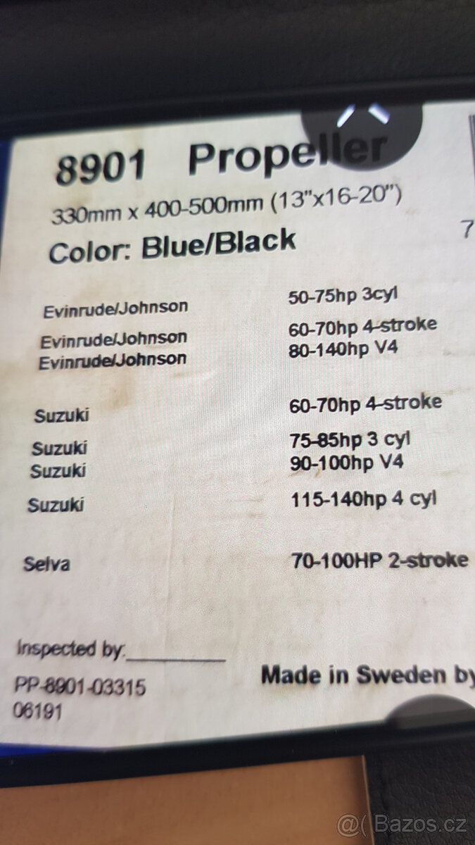 Lodní šroub, vrtule Propeller 8901 - 2