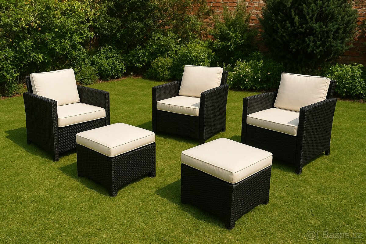 Set ratanových křesel - 2