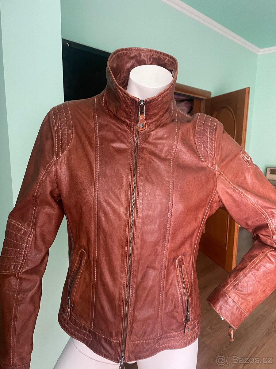 Krásná kožená bunda zn. Mauricius - 2