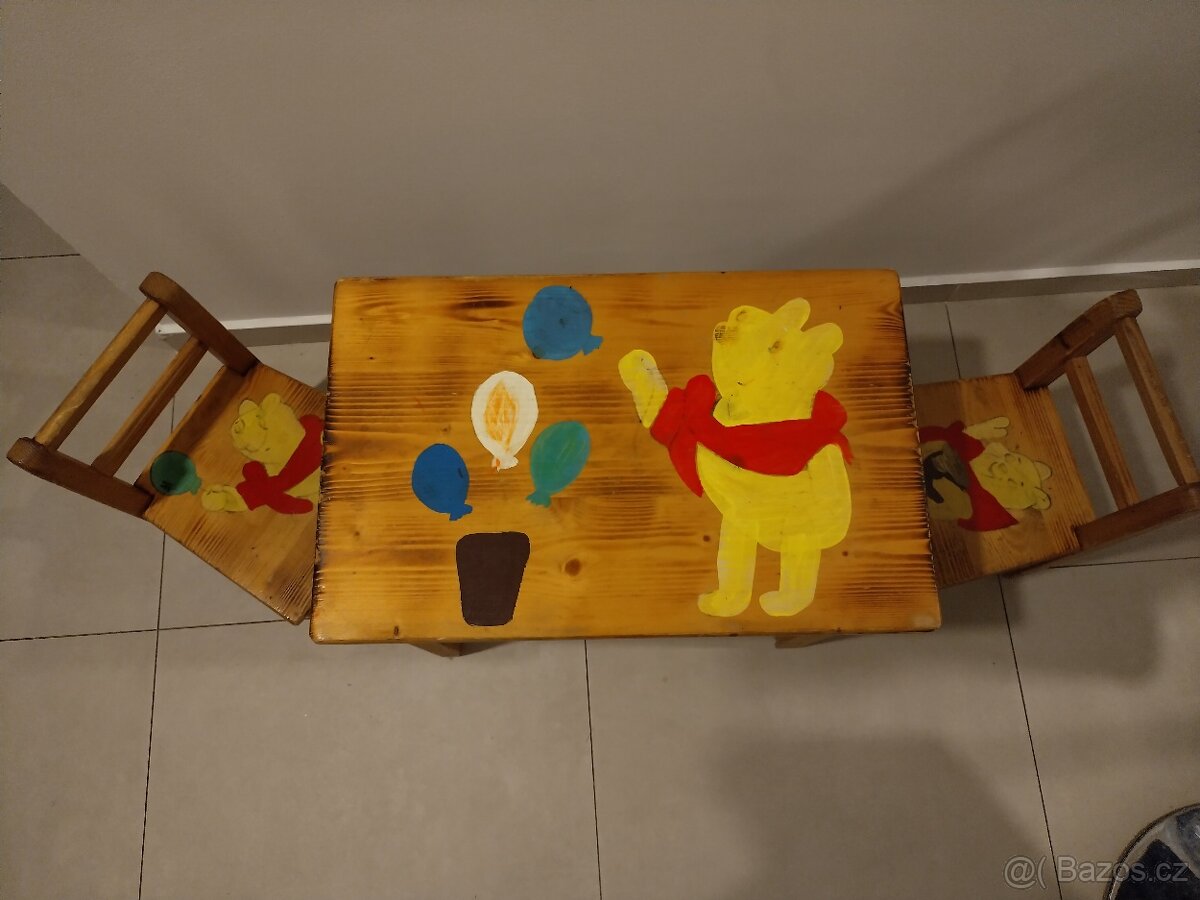 Stoleček + 2 židle - 2