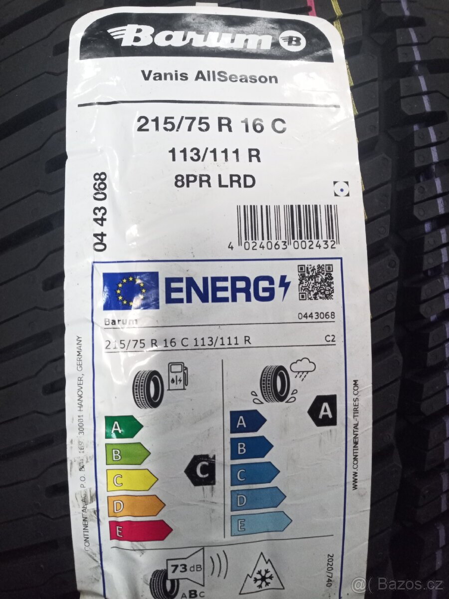 215/75 R16 C 113/111 R Celoroční - 2