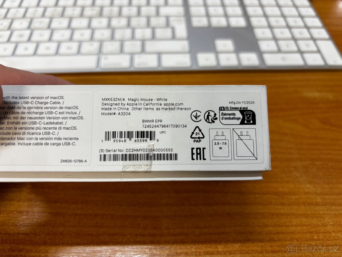 Apple Magic Mouse 2024 - Bílá- USB-C - 2