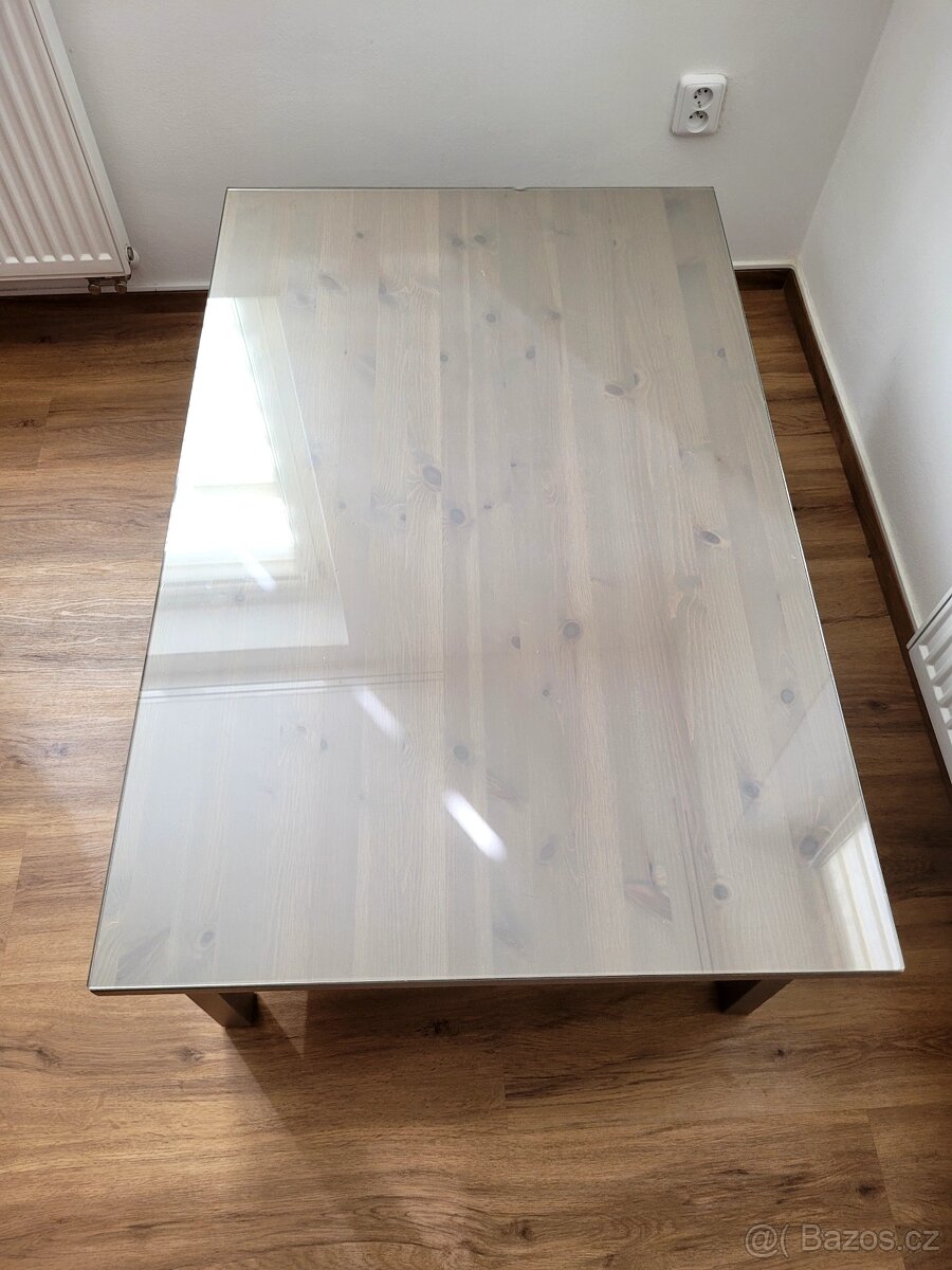 Konferenční stolek Hemnes IKEA šedobéžový - 2