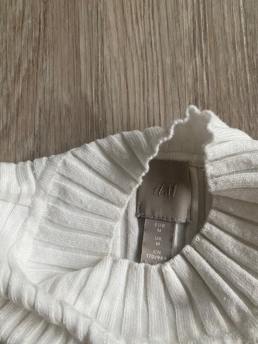 Bílý svetřík H&M vel. M - 2
