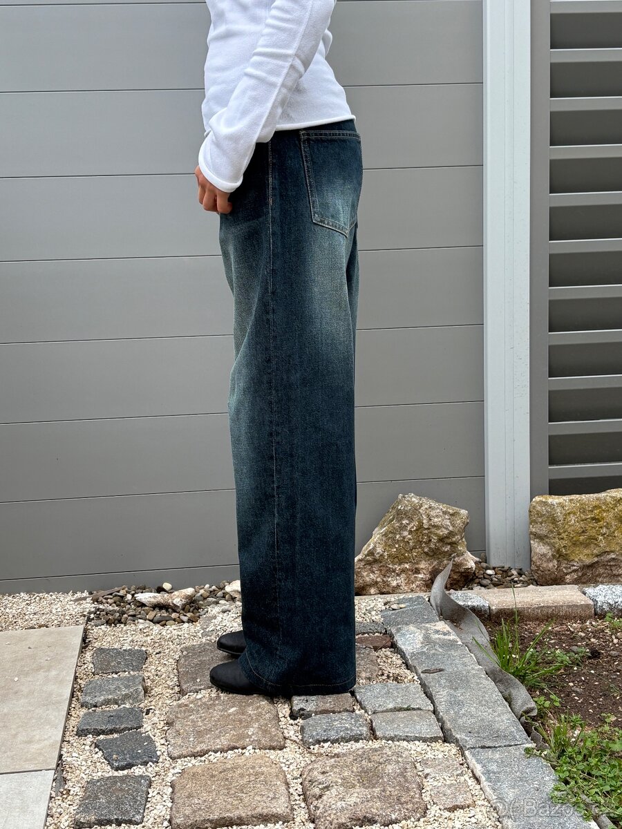 Bershka Baggy Low Waist 32 zkracena delka - 2