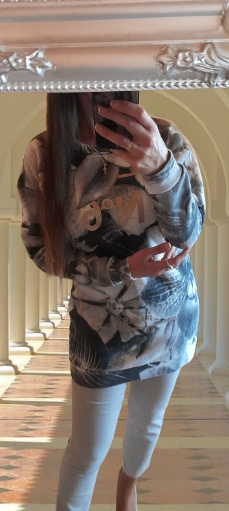 Sixth June Paris mikina s orchidejemi - 2