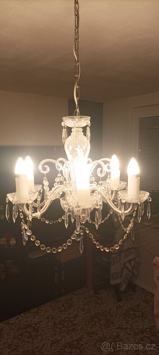 Prodám skleněný lustr - 2