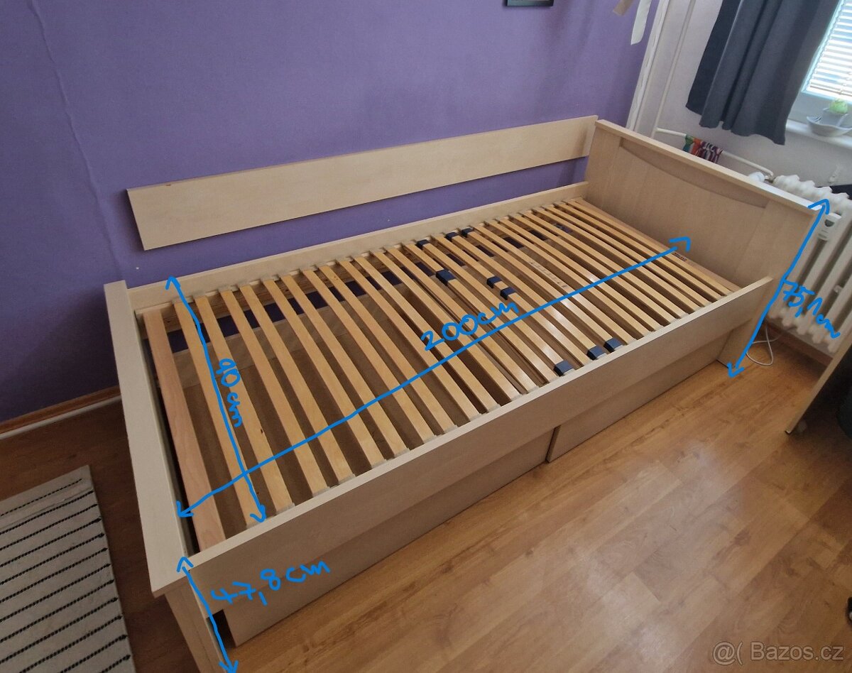 Postel 200 x 90 cm - 2