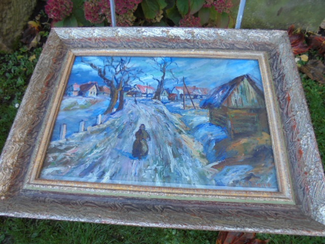 OBRAZ OLEJ NA KARTONU - 2