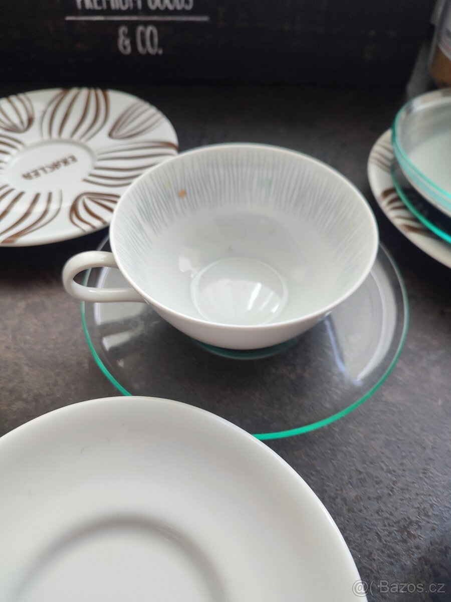 Podšálky, šálky, dózy na cukr - 2