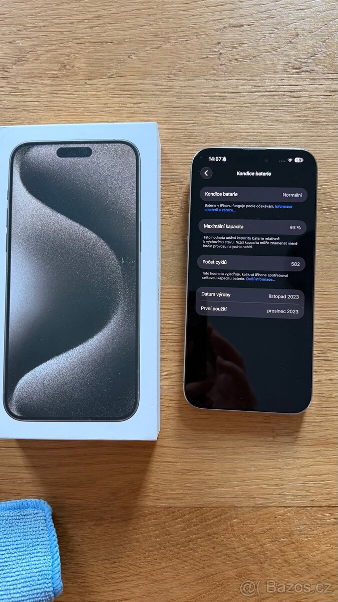 Iphone 15 pro max 256GB přírodní titan - 2