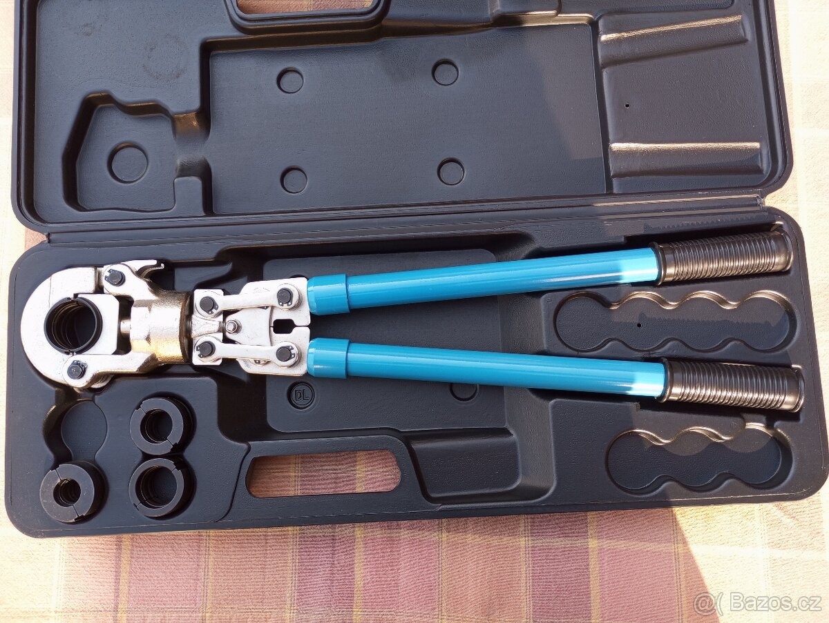 lisovací kleště pákové, výměnné čelisti na ALPEX nebo měď - 2