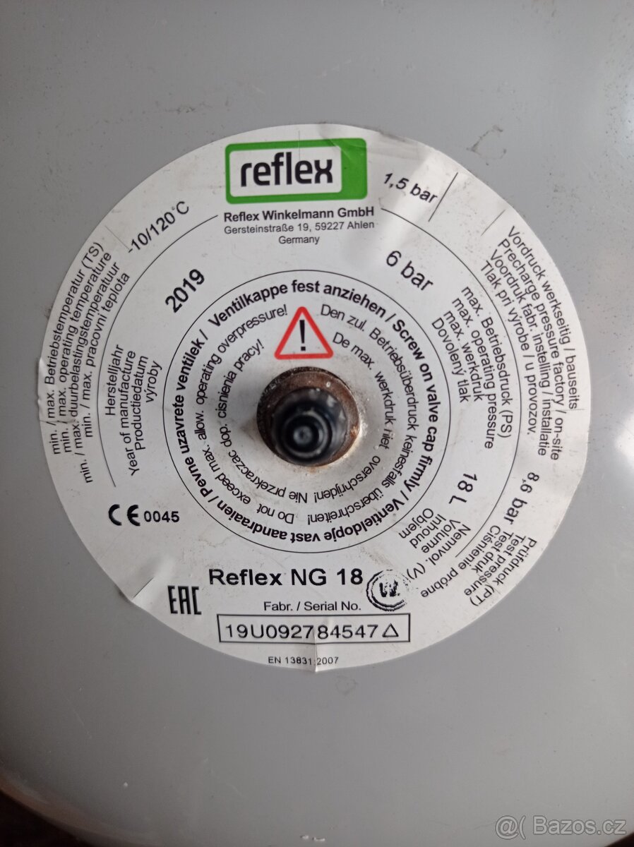 Expanzní nádoba 18l. - 2