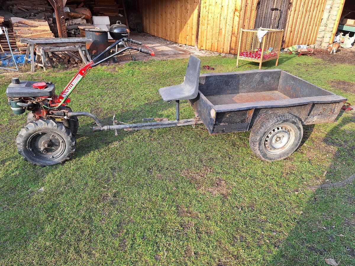 Vari se sklopným bržděným vozíkem+ bubnová sekačka - 2