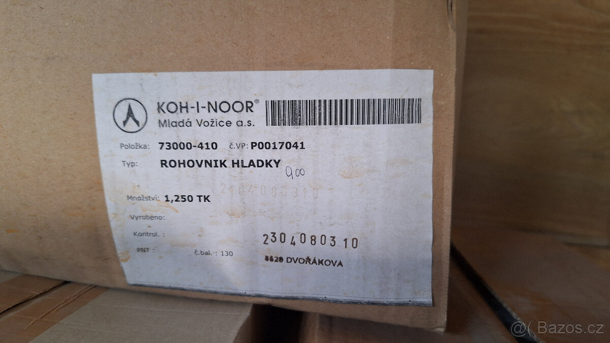 Plastové ochranné rohy, 1250 ks balení, nové - 2