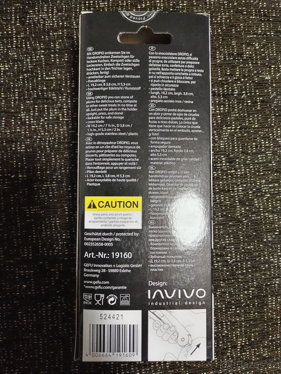 Gefu vypeckovávač švestek Dropio - 2