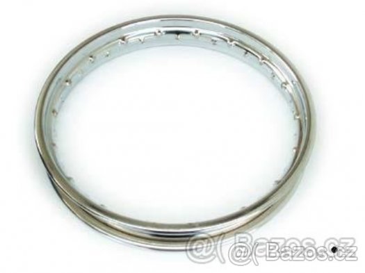 Ráfek chrom 1,85 x 16" Jawa Panelka, Kývačka, ČZ - NOVÝ - 2