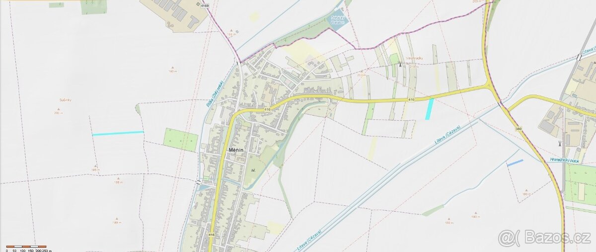 Prodej orné půdy v kú Měnín - 2