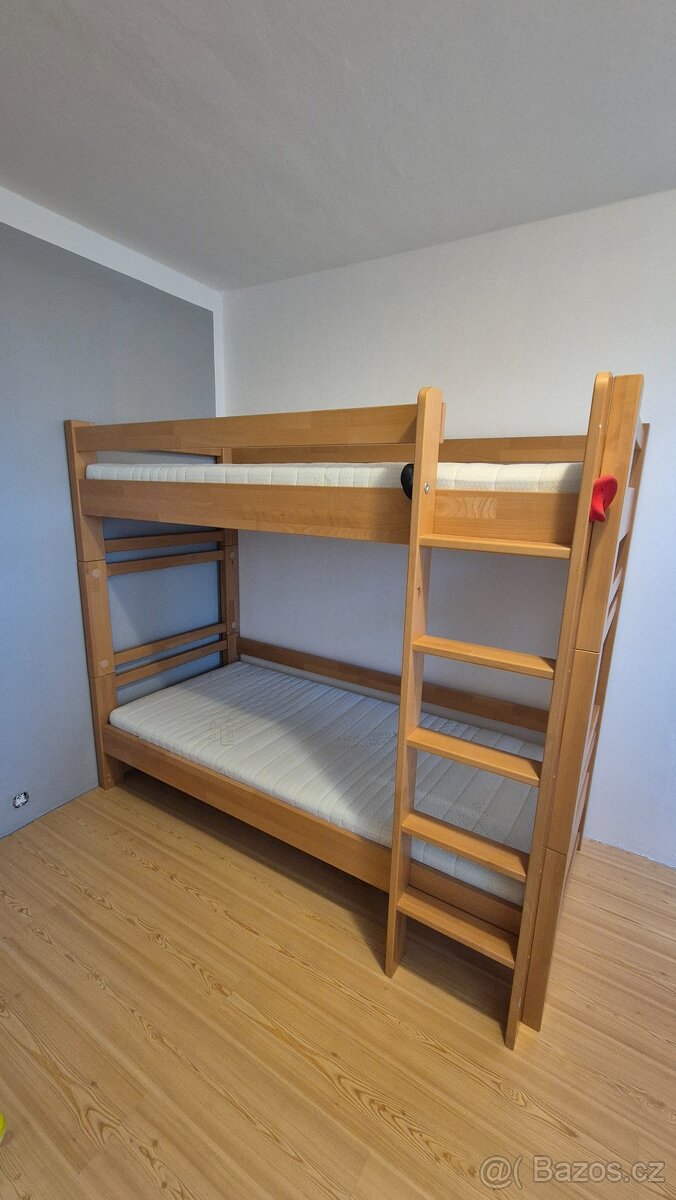 BUKOVÁ dvoupatrová postel Lucas 90x200 - 2