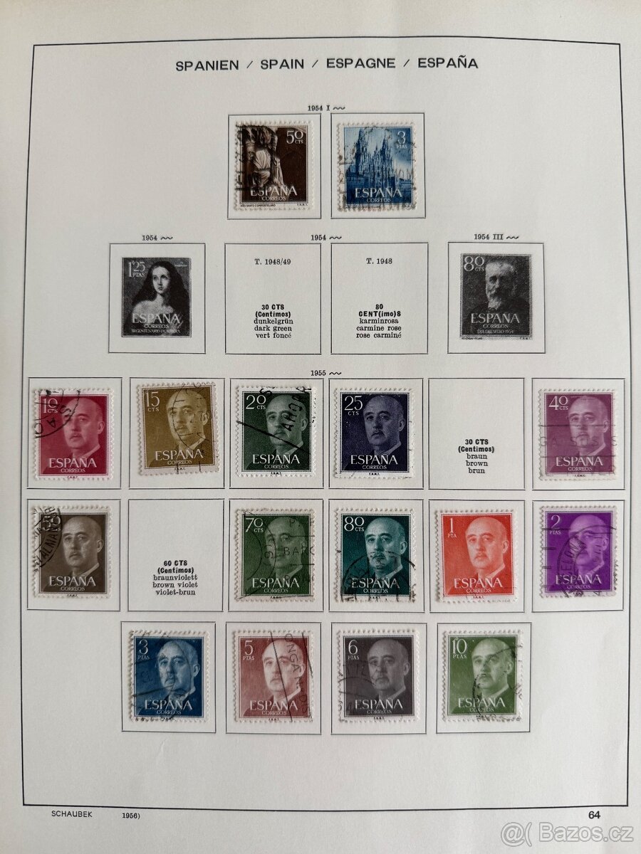 Filatelistická sbírka Španělsko - 2