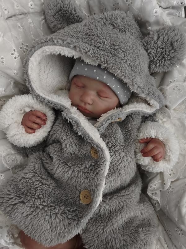 Huňatý kabátek s oušky - 2