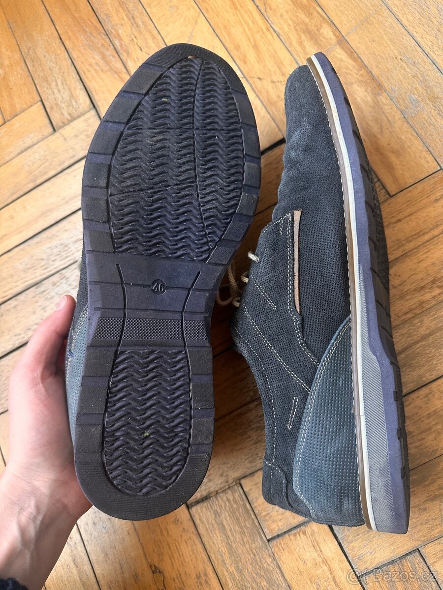 Modré Polobotky Baťa 46 - 2