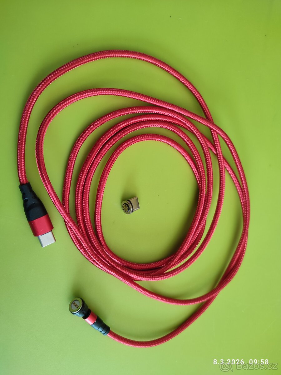 Magnetický micro USB a USB-C nabíjecí a datový kabel. - 2
