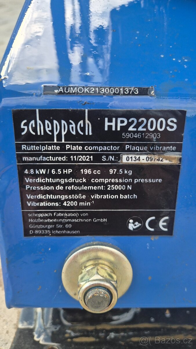 Vibrační deska Sheppach HP2200S - 2