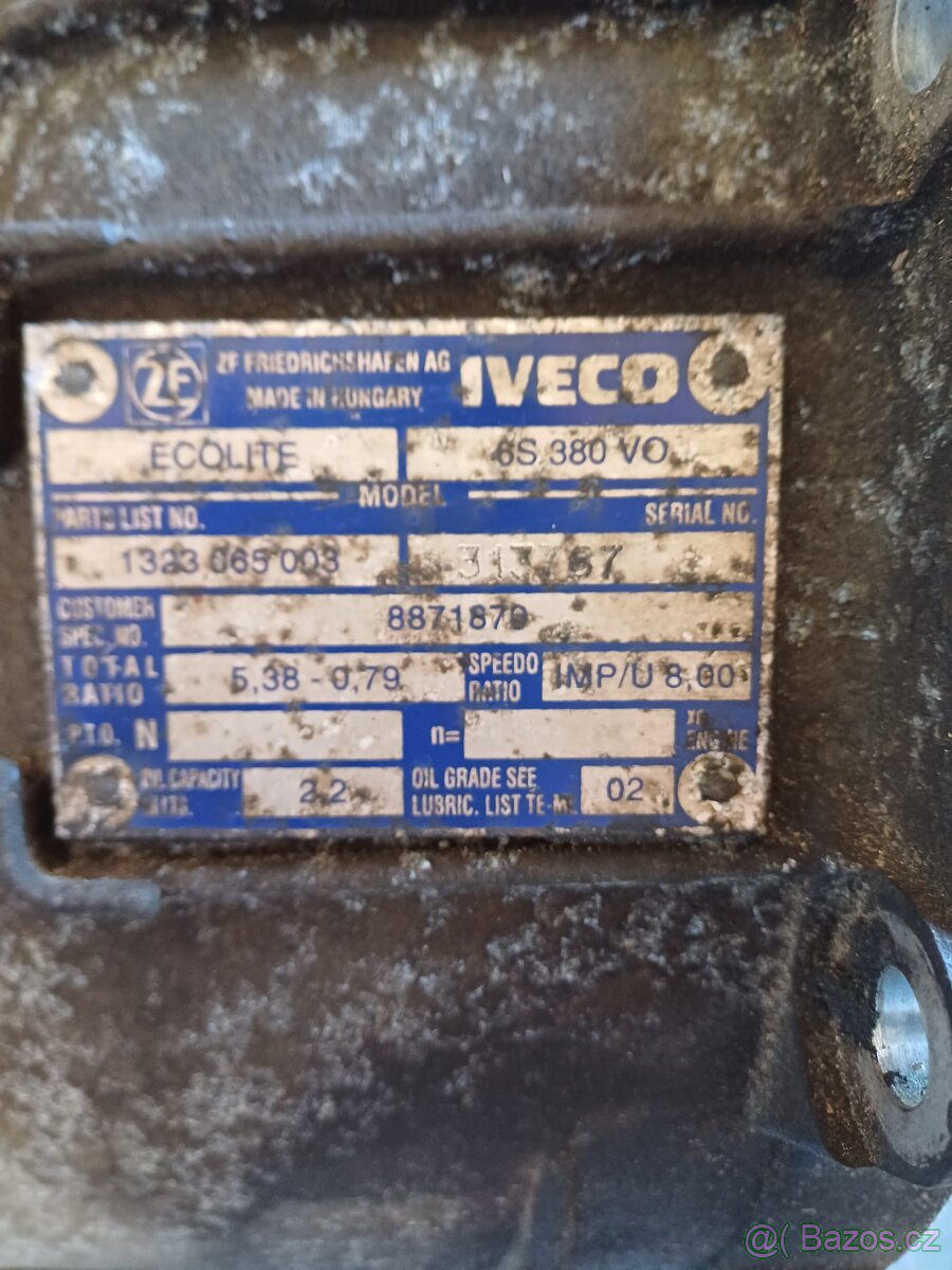 Převodovka iveco daily - 2