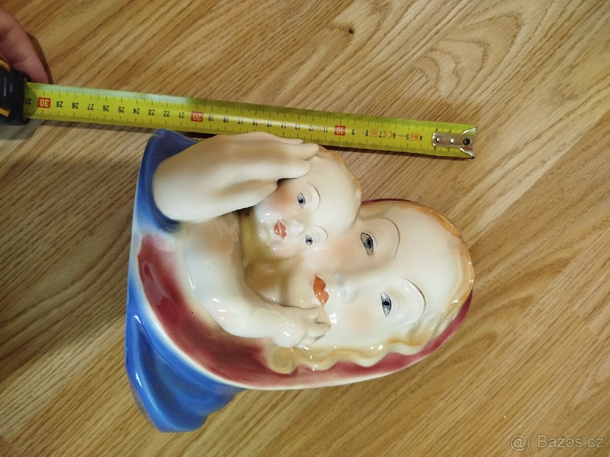 Porcelánová soška Madona s dítětem-Bihl - 2