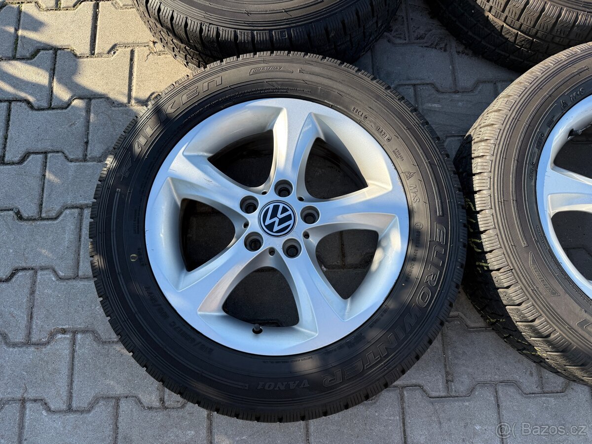 4x al kola 5x120 17 + pneu zimní 215/60 R17C - 2