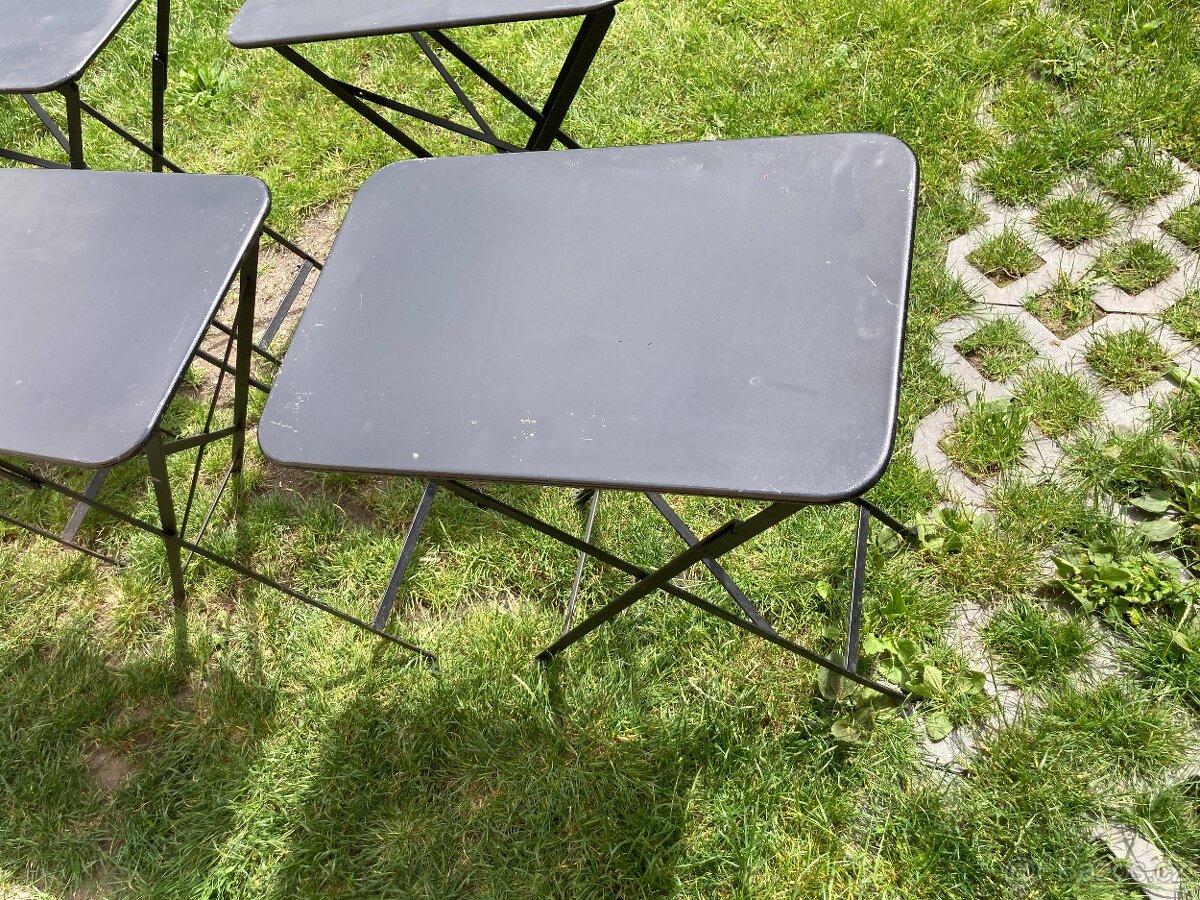 5x Skládací kovový stůl Bistro - Fermob - 37x57 cm - 2